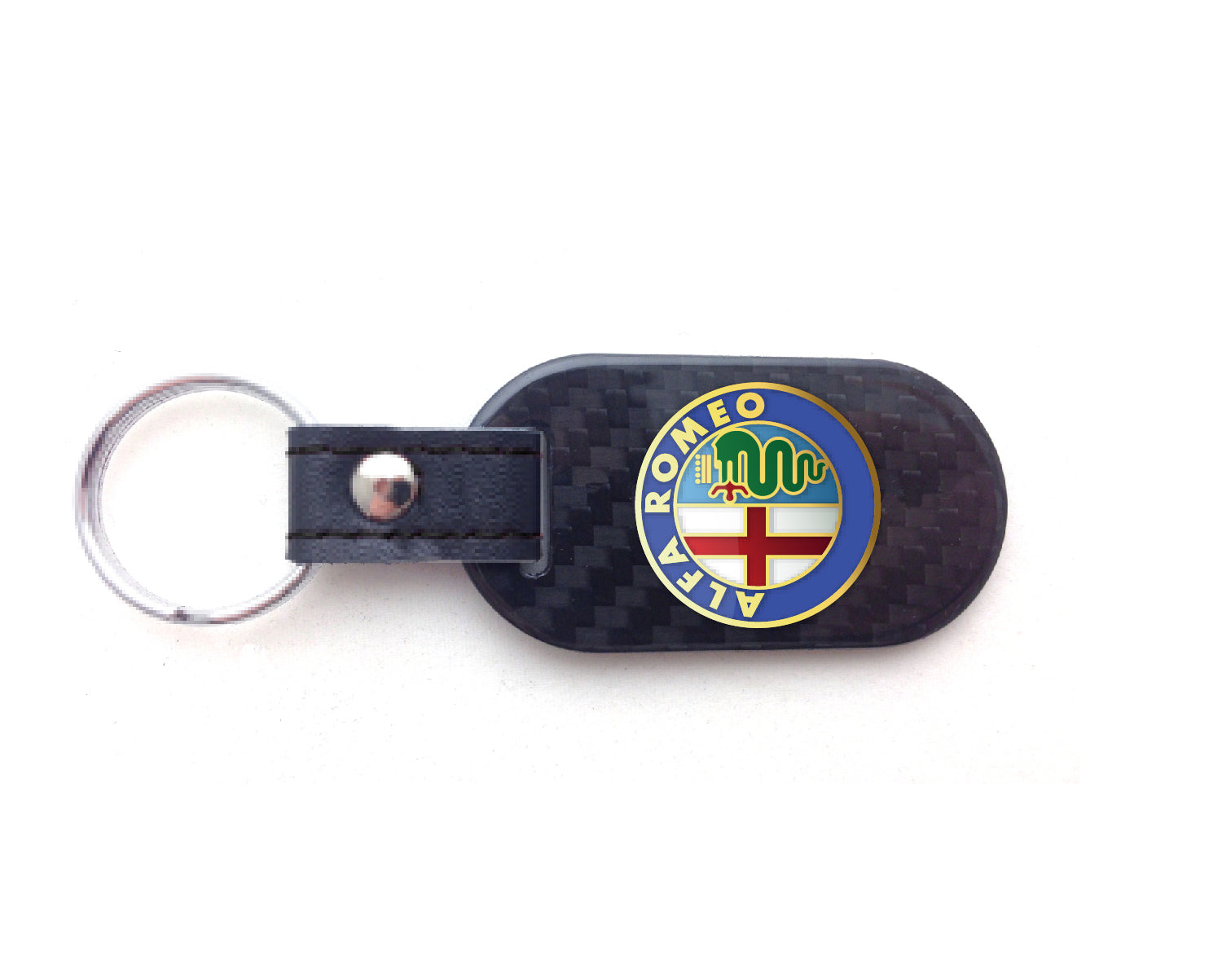 Alfa Romeo Key Fob Color Logo Oblong