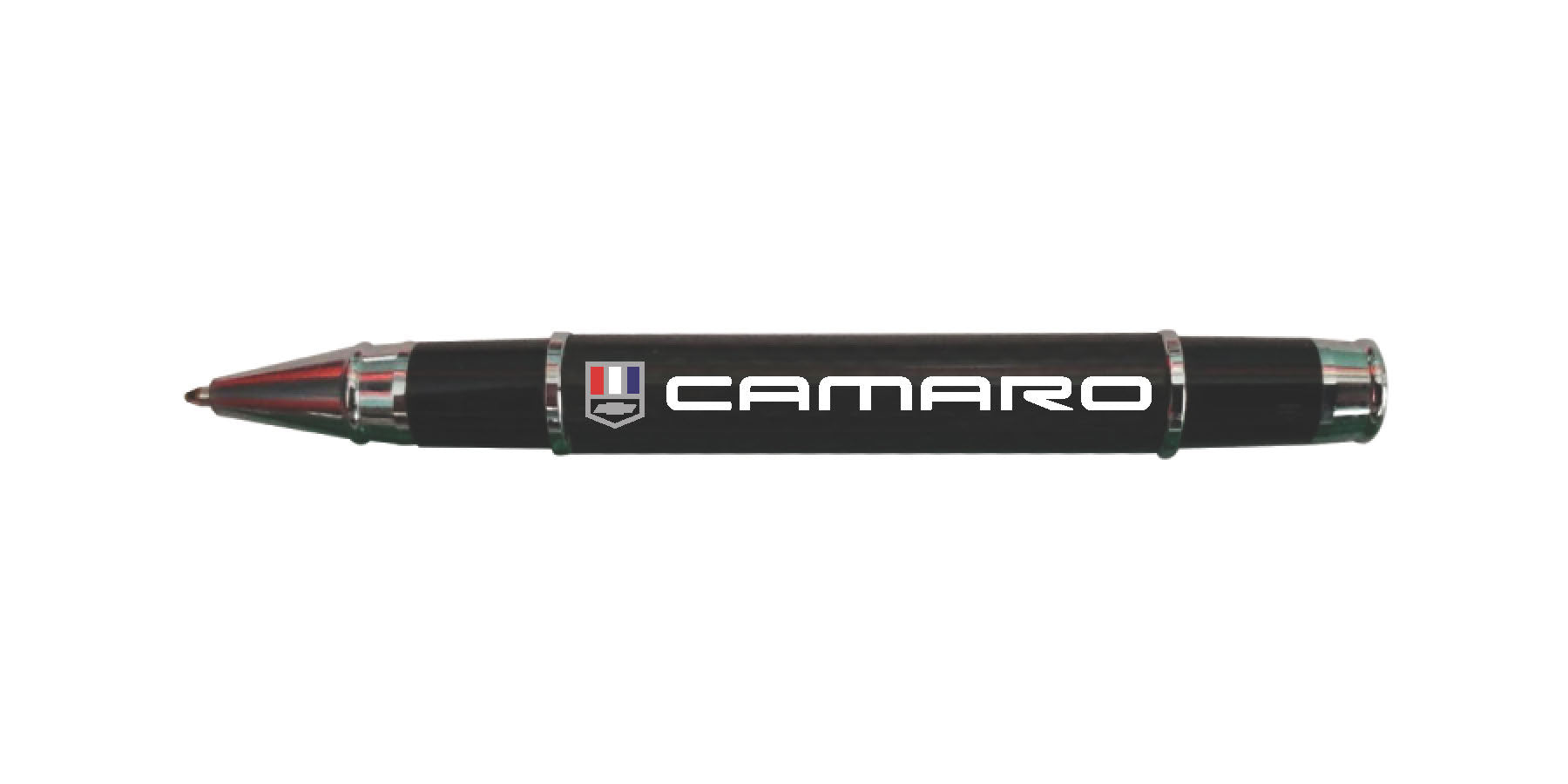 Camaro Carbon Fiber Pen White Text Color Logo