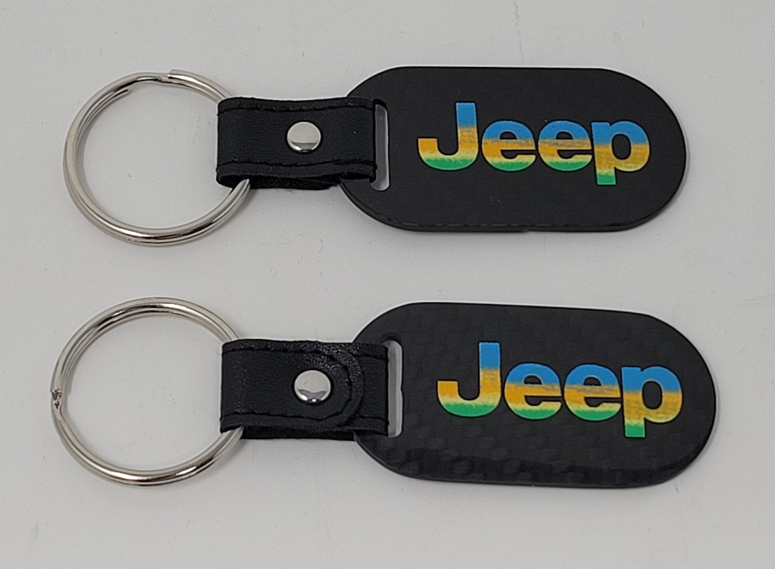 Jeep Rainbow Key Fob Oblong