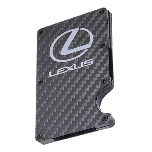 Lexus Grey Text and Logo Credit Card Holder w/ Money Clip