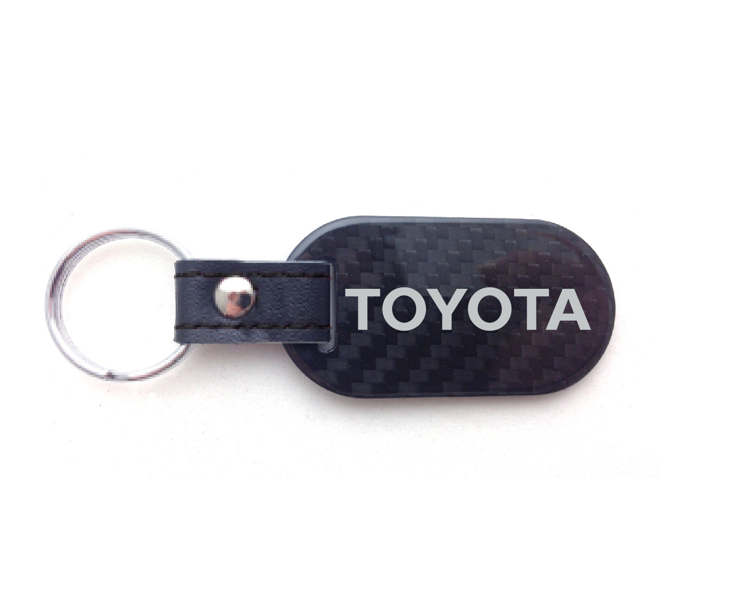 Toyota Key Fob Silver Logo Oblong