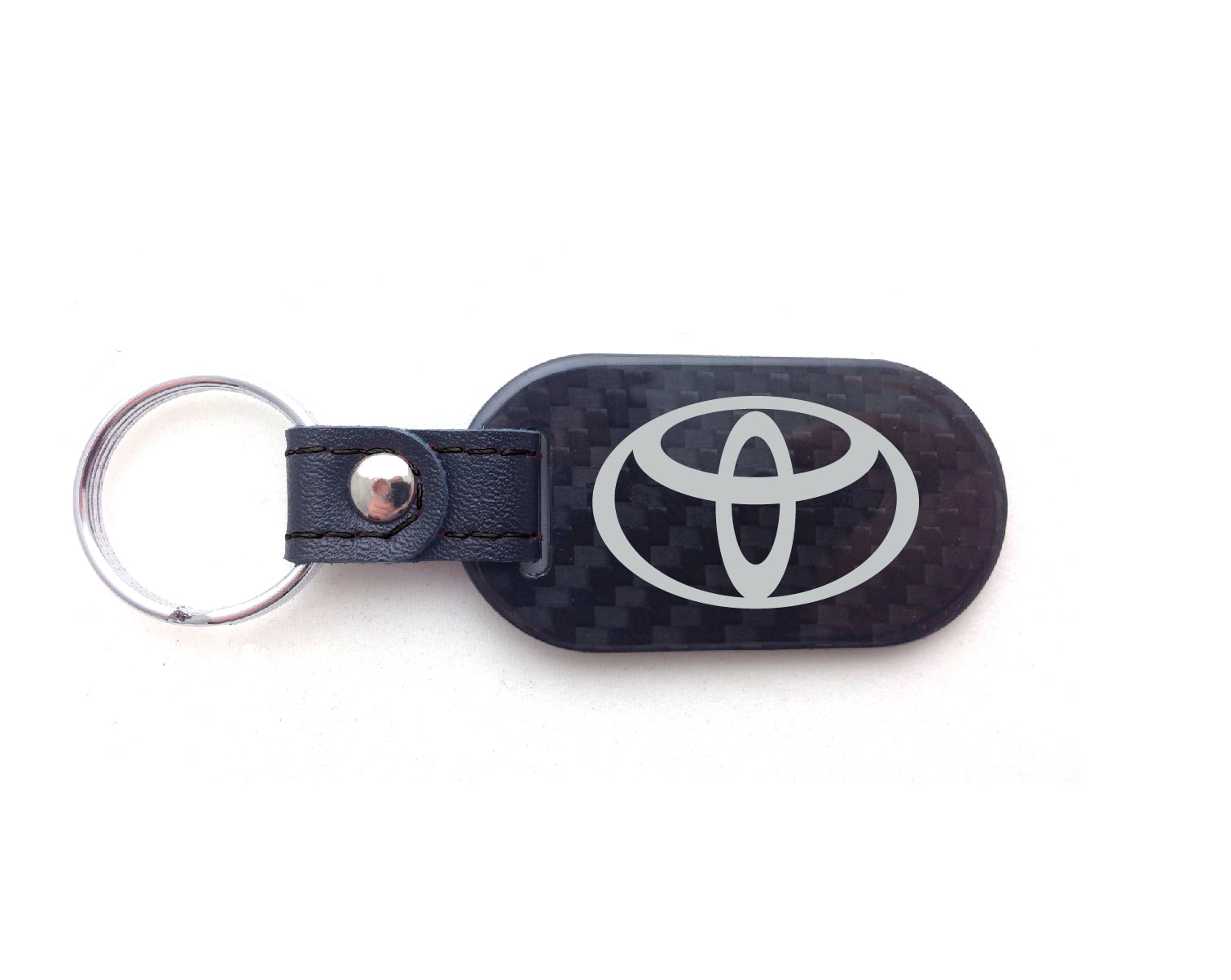 Toyota Key Fob Silver Logo Oblong