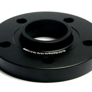 Black circular flange with central hole.