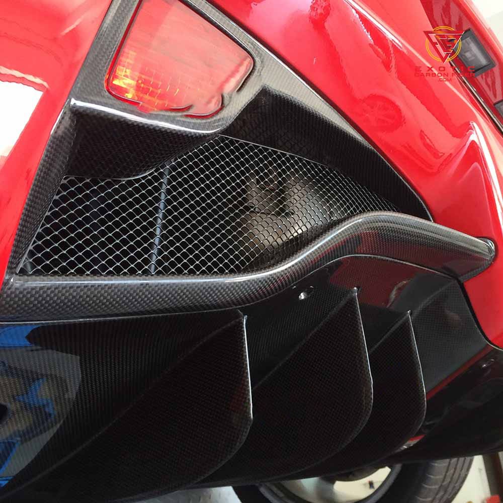 Ferrari 458 Rear Diffuser Fins - Exotic Carbon Fiber