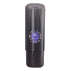 Black Diamond 2 Cigar Holder Color Logo Exotic Carbon Fiber