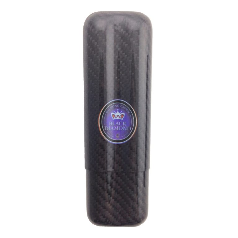 Black Diamond 2 Cigar Holder Color Logo Exotic Carbon Fiber