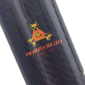 Monte Cristo 3 Cigar Holder Color Logo Exotic Carbon Fiber