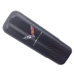 Corvette 2 Cigar Holder C7 Logo Exotic Carbon Fiber