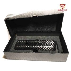 Carbon fiber accessory in luxurious box.