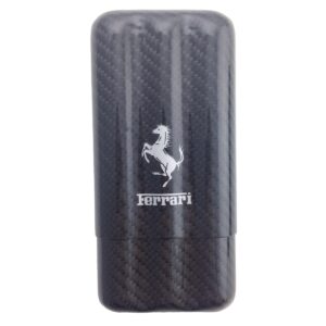 Ferrari Cavallino 3 Cigar Holder Silver Horse Exotic Carbon Fiber