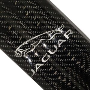Jaguar 3 Cigar Holder White Cat and Text Exotic Carbon Fiber