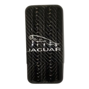 Jaguar 3 Cigar Holder White Cat and Text Exotic Carbon Fiber