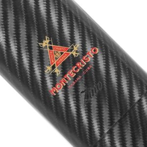 Monte Cristo 2 Cigar Holder Color Logo Exotic Carbon Fiber