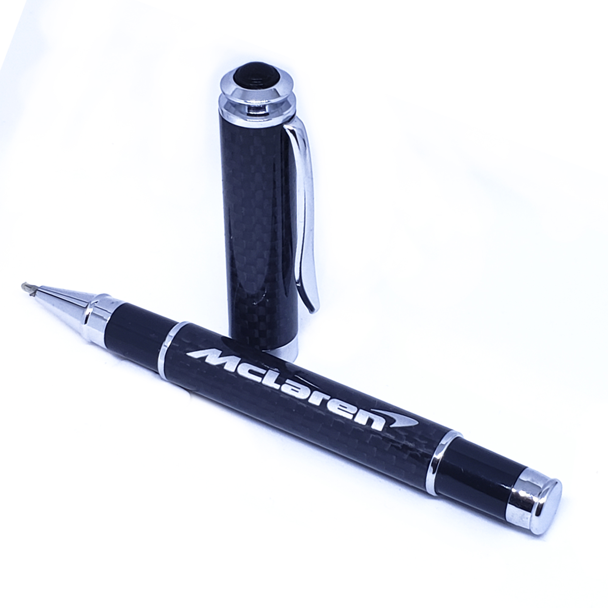 McLaren カーボンファイバー ボールペン McLaren Silver Carbon Fiber Pen - Exotic Carbon Fiber