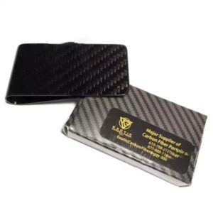 Nissan Money Clip Silver Logo Exotic Carbon Fiber