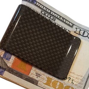 Blank Money Clip 1x1 Gloss Finish Exotic Carbon Fiber