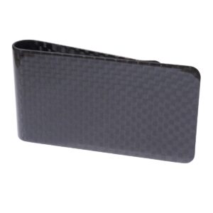 Blank Money Clip 1x1 Gloss Finish Exotic Carbon Fiber