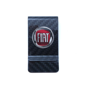 Fiat Money Clip Red Logo Exotic Carbon Fiber