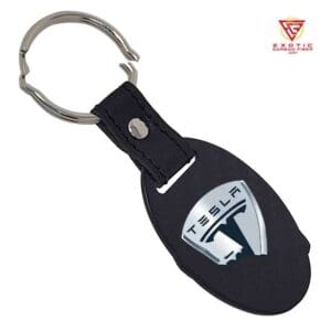 KR021z_Tesla_Silver_Oval_Keyfob