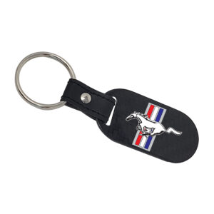 Mustang Key Fob Full Color Logo Exotic Carbon Fiber