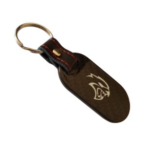 Dodge Hellcat Key Fob White Logo Exotic Carbon Fiber