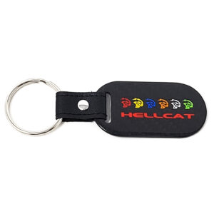 Dodge Hellcat Multicolor Key Fob Red Text Exotic Carbon Fiber