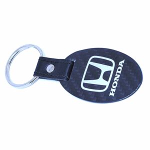 Honda Key Fob Silver Text and Logo Exotic Carbon Fiber