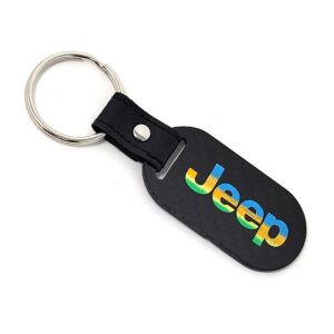 Jeep Rainbow Key Fob Oblong Exotic carbon Fiber