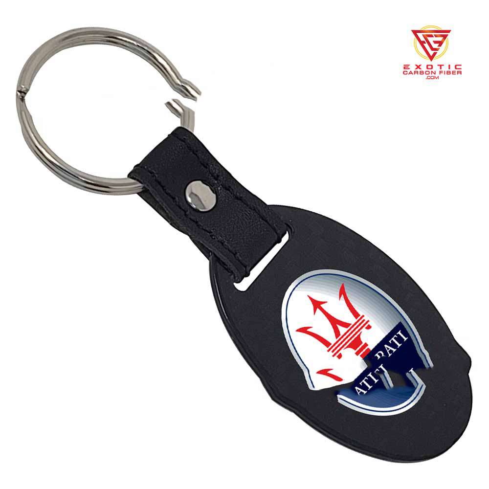Maserati Key Fob Color Logo Exotic Carbon Fiber
