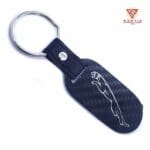 KR029z_Jaguar_Silver_Outline_Oblong_Keyfob