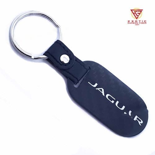 KR029zb_Jaguar_Silver_Outline_Oblong_Keyfob