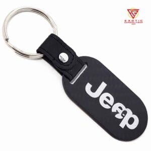 Jeep Silver Key Fob Carbon Fiber