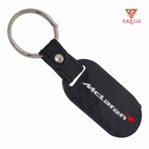 McLaren Key Fob Red Swoosh Silver Text