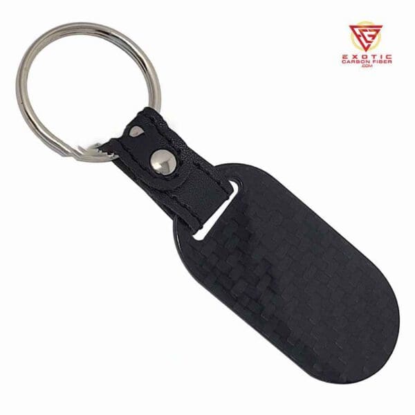 Blank Oblong Key Fob Carbon Fiber