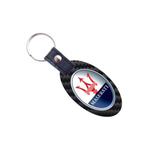 Maserati Key Fob Color Logo Exotic Carbon Fiber