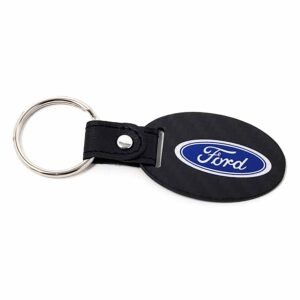 Ford Key Fob Full Color Logo Oval Exotic Carbon Fiber