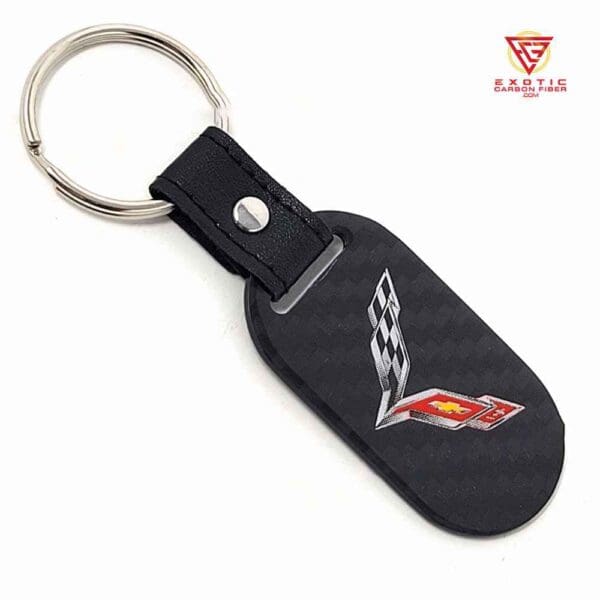 Corvette C7 Key Fob Full Color Oblong