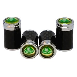 Lotus Tire Valve Caps Exotic Carbon Fiber