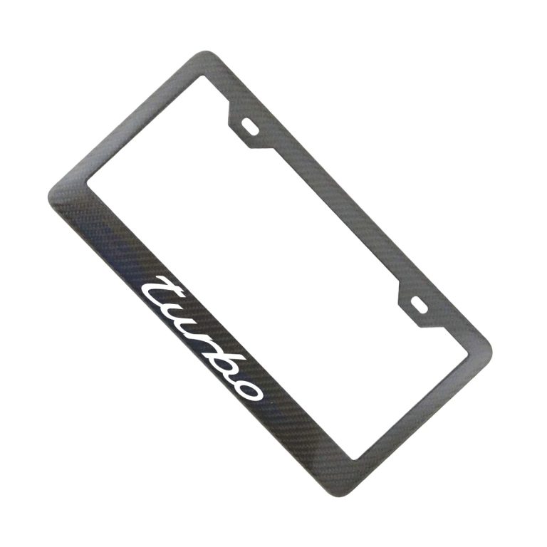 Turbo Carbon Fiber License Frame No Logo Exotic Carbon Fiber