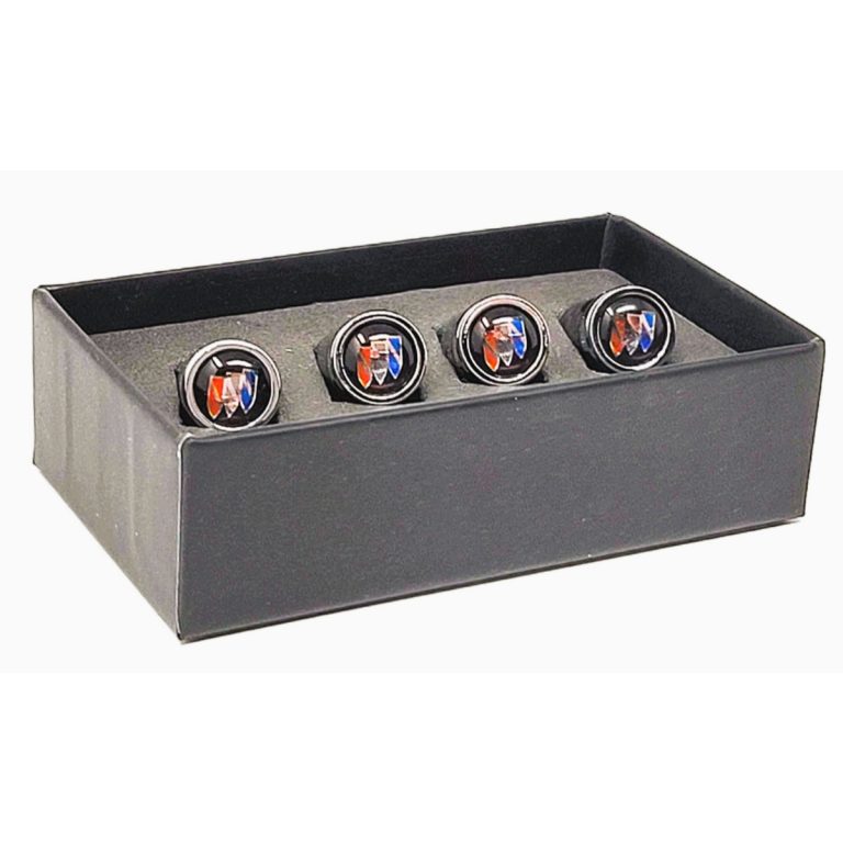 Buick Tire Valve Caps Black Background