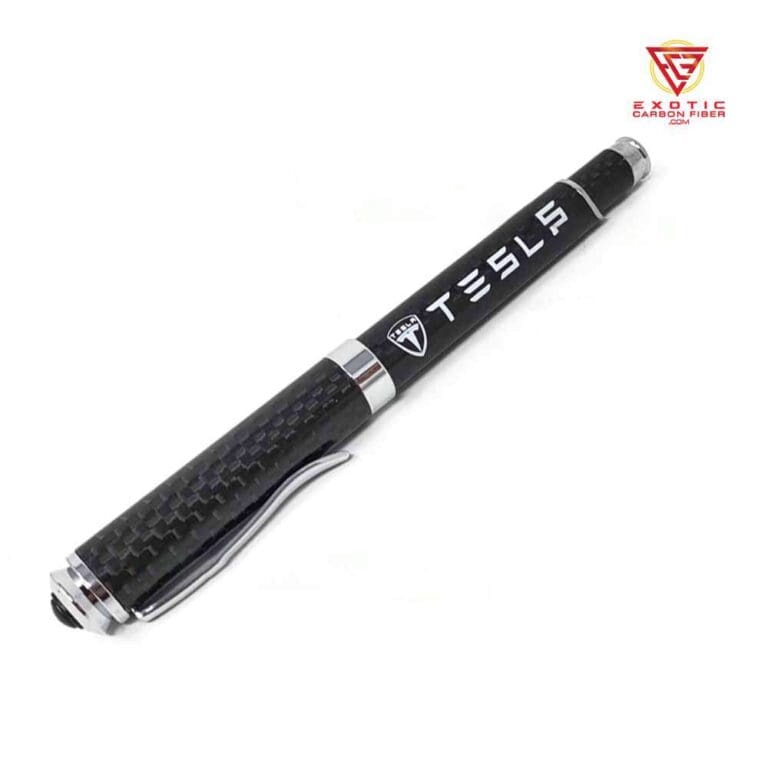 PEN038z_Tesla_White_Text_Carbon_Fiber_Pen