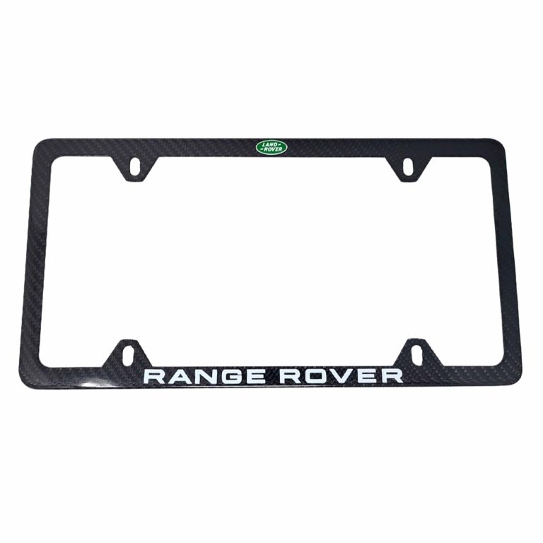 Range Rover Carbon Fiber Frame 4H Green Logo Exotic Carbon Fiber