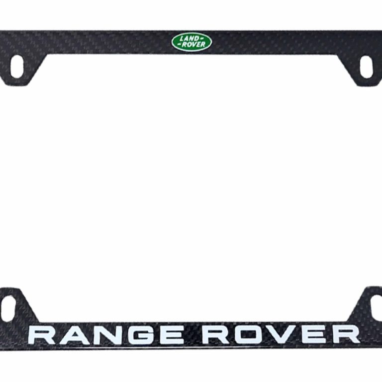 Range Rover Carbon Fiber Frame 4H Green Logo Exotic Carbon Fiber