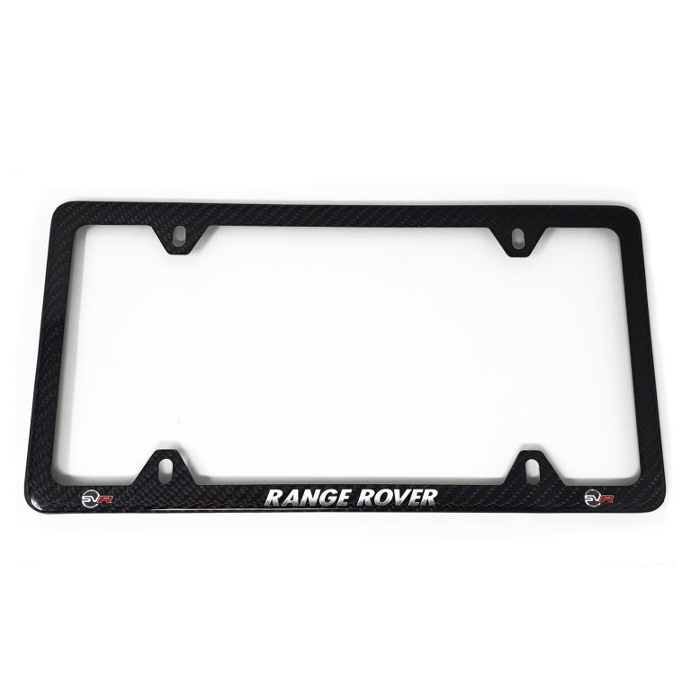 Range Rover SVR Carbon Fiber 4H License Frame Exotic Carbon Fiber