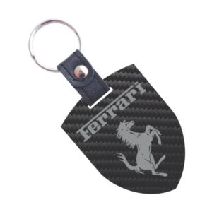 Ferrari Logos Key Fob Shield ECF Exclusive! Exotic Carbon Fiber