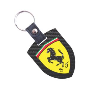 Ferrari Logos Key Fob Shield ECF Exclusive! Exotic Carbon Fiber