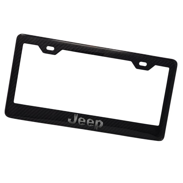 Jeep Carbon Fiber License Frame Exotic Carbon Fiber