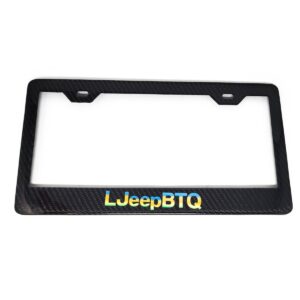 Jeep Pride Carbon Fiber License Frame Exotic Carbon Fiber
