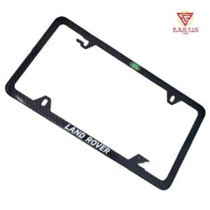LP140z_Land_Rover_4_Hole_White_Text_Green_Logo_Plate_Frame
