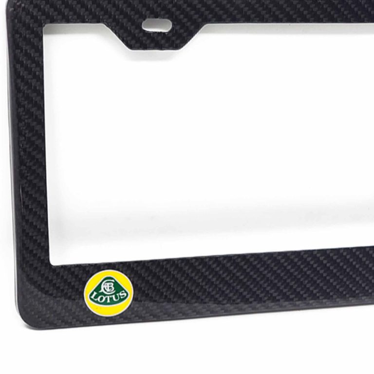 Lotus License Frame Color Logos Only Exotic Carbon Fiber